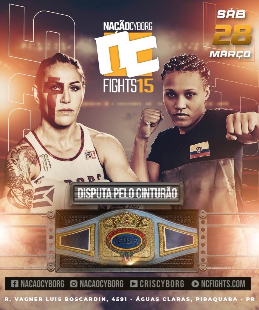 Nação Cyborg 15 reúne atletas do Brasil e da América do Sul em grande noite de combates em Piraquara
